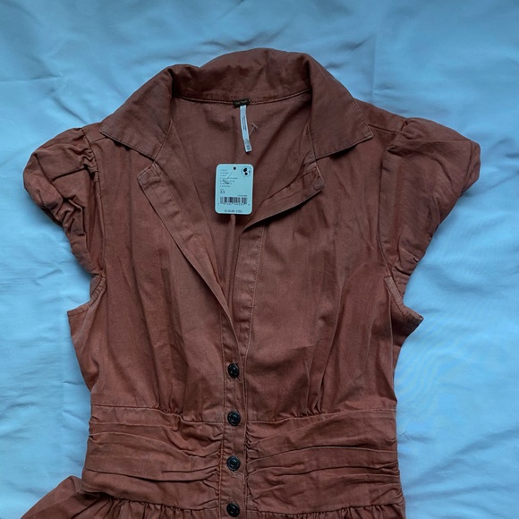 Free People CHESTER MINI DRESS IN LIGHTEST ROSE - Picture 4 of 14